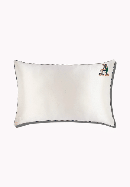 Silk Initial Pillow Case