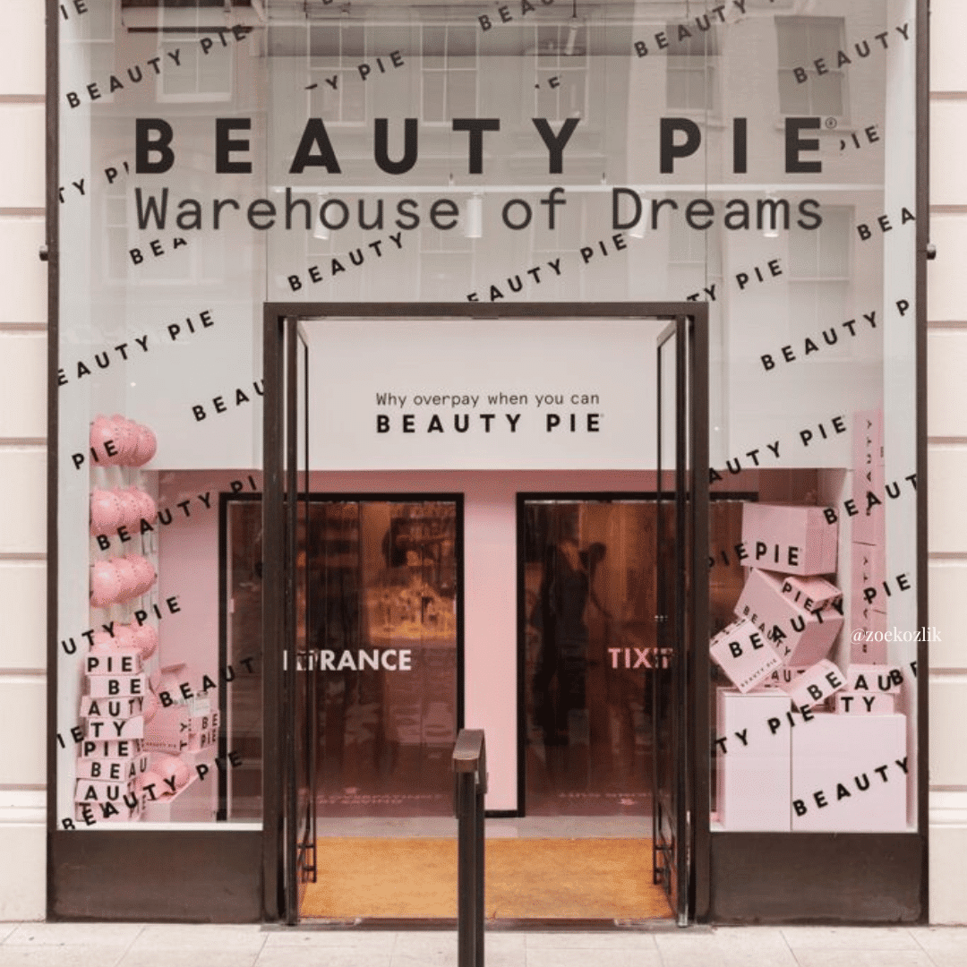 Head to Beauty Pie's Pop Up, London