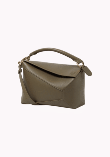 Puzzle Small Leather Tote Bag