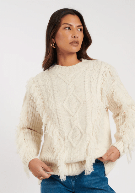 Fringe Tassel Knitted Jumper