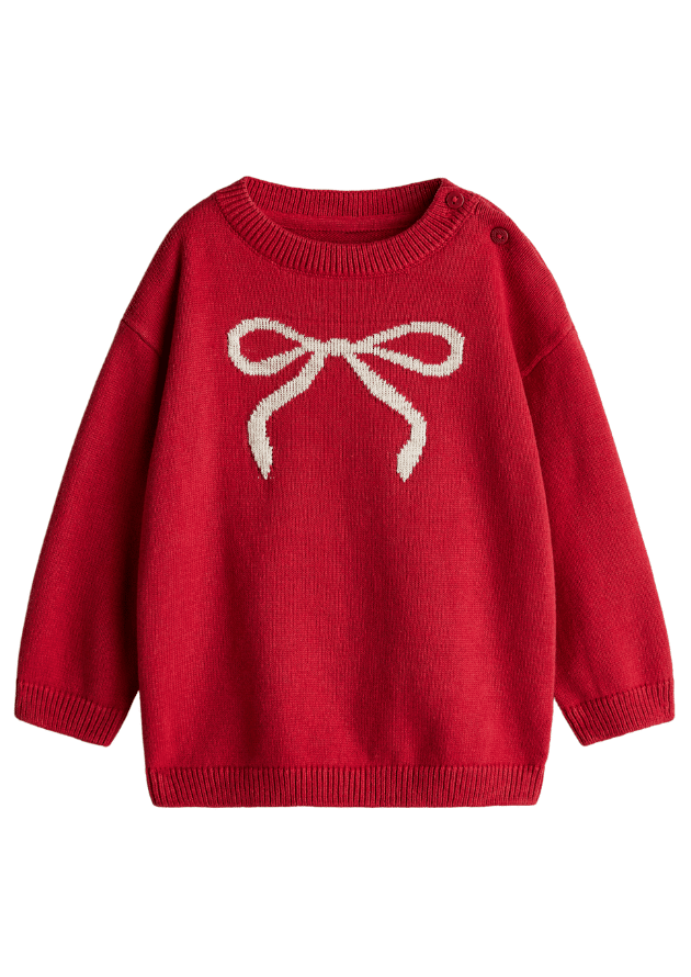 Red Bow Jumper