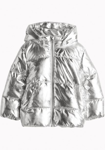 Silver Puffer Jacket