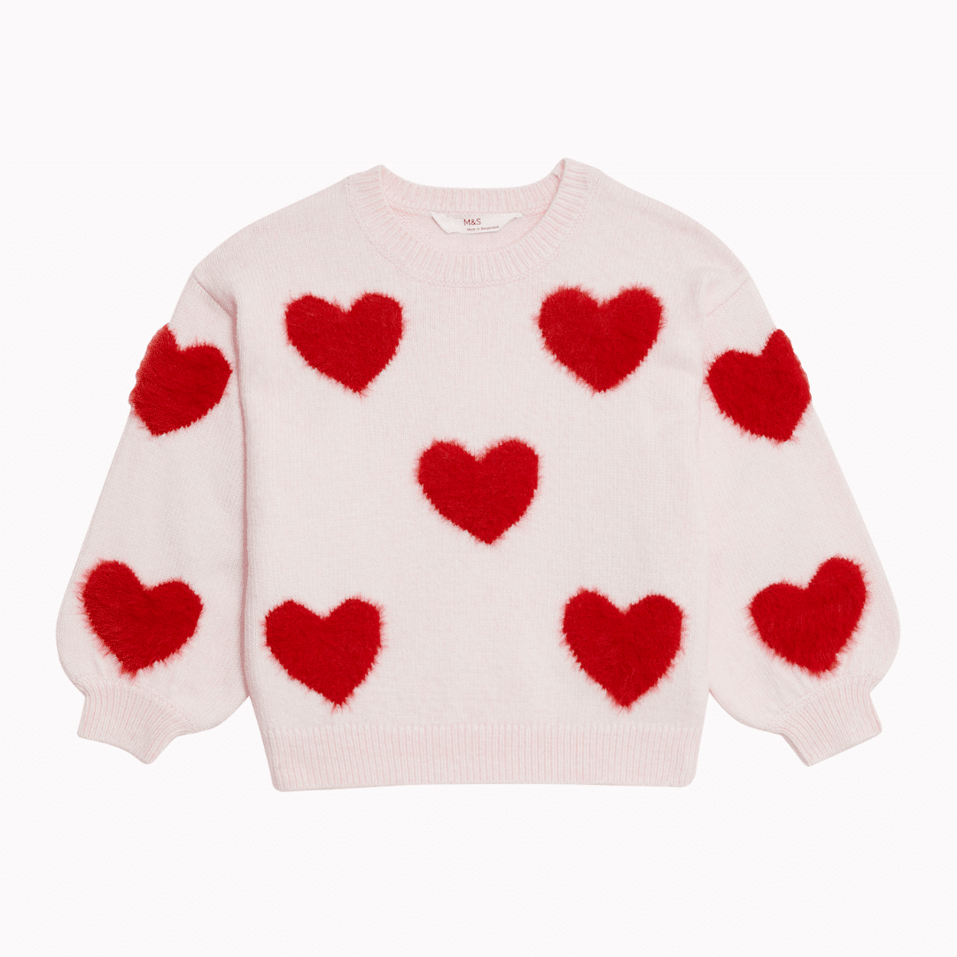 Heart Boucle Knit